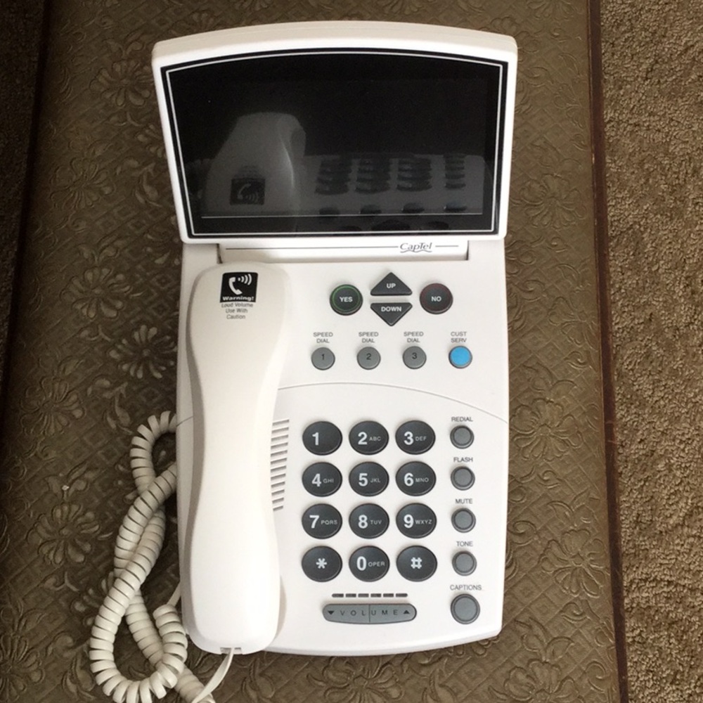 CapTel model 840 telephone.